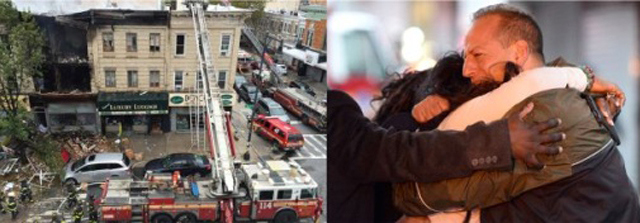 Una dominicana muerta y tres heridos leves por explosión de edificio en Brooklyn