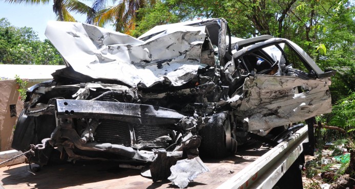 Amet reporta seis heridos en accidente en la carretera Sánchez