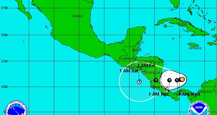 Se forma la decimosexta depresión tropical al suroeste del Caribe