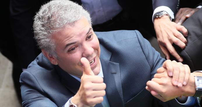 Iván Duque es elegido nuevo presidente de Colombia