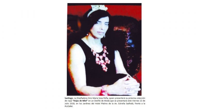 DISEÑADORA DOMINICANA LANZARÁ HOY NUEVA LÍNEA DE ROPA