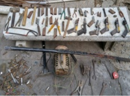 Policía Nacional desmantela fábrica clandestina de armas de fabricación casera a dos haitianos