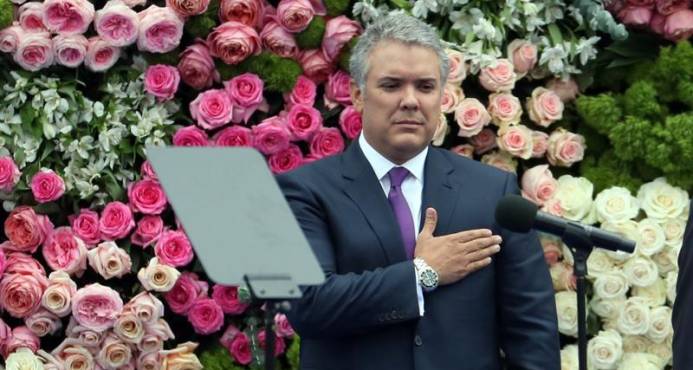 Iván Duque jura como nuevo presidente de Colombia