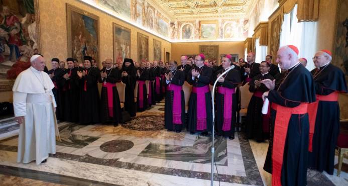 El Papa recibe a cúpula de Iglesia de EEUU
