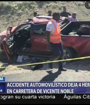 CUATRO HERIDOS EN CHOQUE