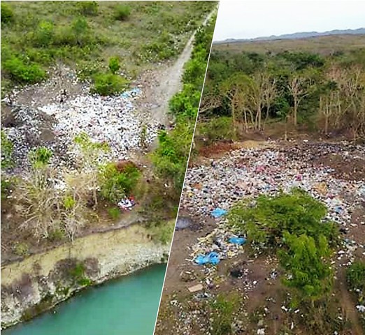 Denuncian autoridades edilicias de Montellano improvisan vertedero a orillas del río Camú