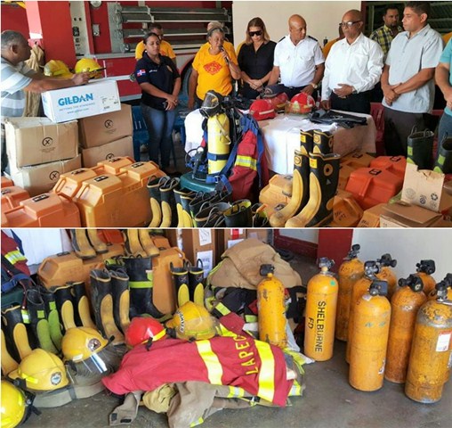 Bomberos Imbert reciben donación de equipos