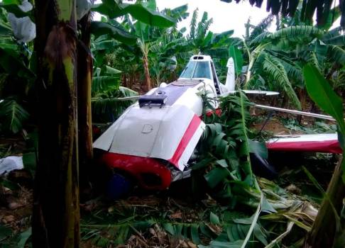 Cae avioneta, piloto está herido