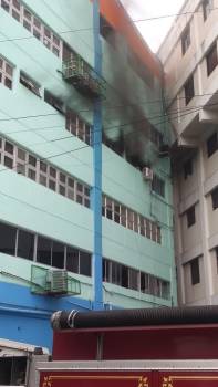 Conato de incendio en  edificio de la Digesett
