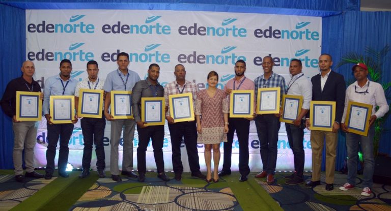 EDENORTE reconoce 109 colaboradores por años de servicio