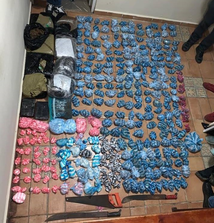 Decomisan  14 mil porciones de drogas