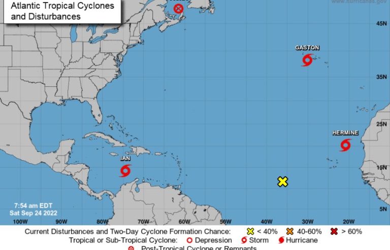Tormenta Ian generará lluvias en  Dominicana