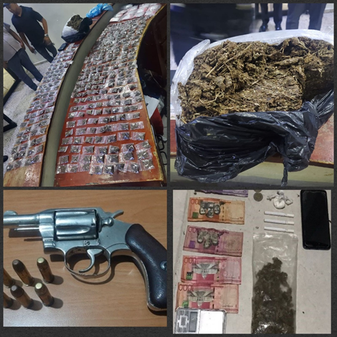 Policía Nacional da rudo golpe al  microtráfico tras ocupar droga, arma de fuego y otras evidencias