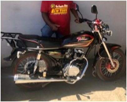 Apresan presunto integrante banda se dedica robar motocicletas
