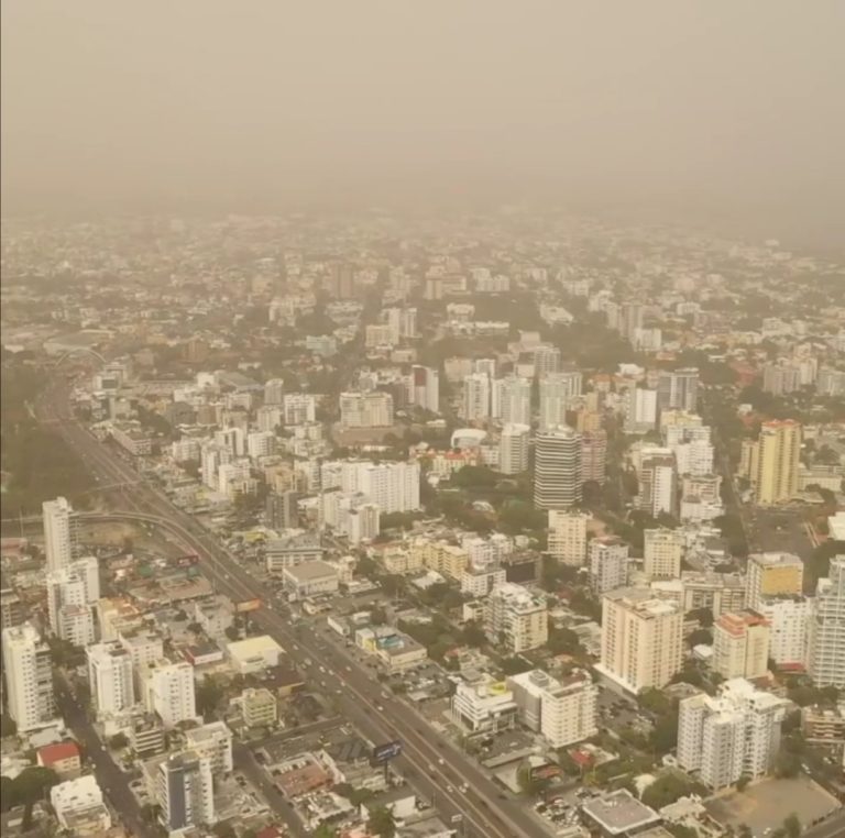 Polvo del Sahara esta en  RD: se prevé permanezca mañana sábado