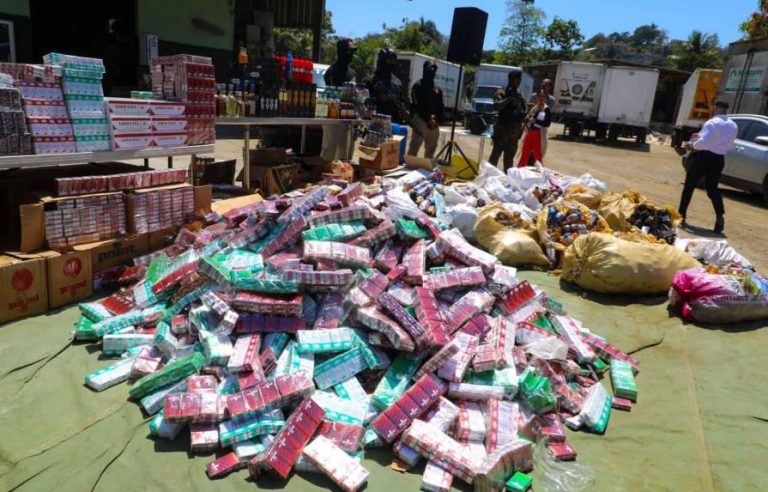 Gobierno incinera más de 3MM de cigarrillos, alcohol y clerén  valorados en más de 50MM de pesos