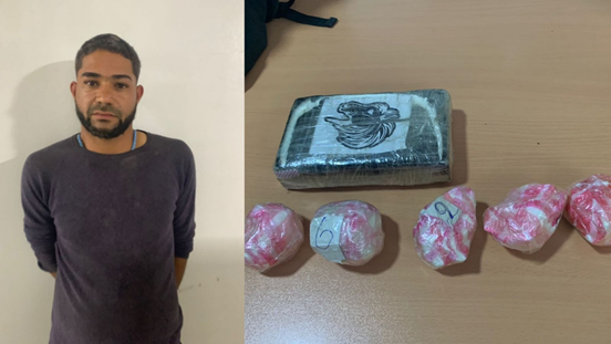 Apresan uno con un kilo y 5 porciones de presunta cocaina