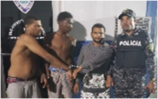 Tres hombres y una mujer están bajo arresto con relación rapto de niña rescatada en Moncion