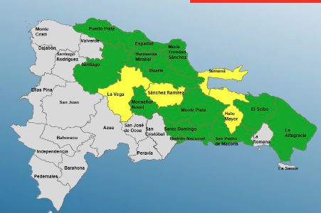 COE mantiene 17 provincias bajo alerta