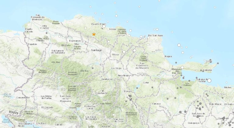 Temblor de tierra en la Region Norte de Rep. Dom