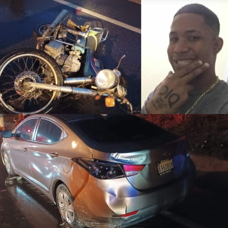 Muere joven al chocar motocicleta con un vehiculo estacionado