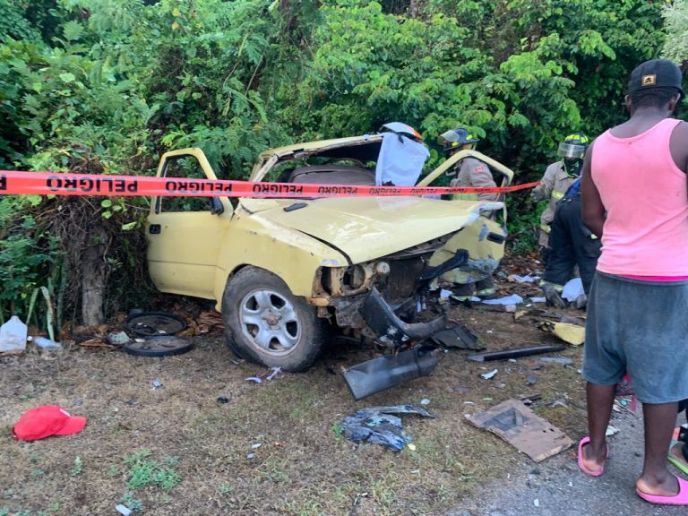 Mueren dos en accidentes de transito