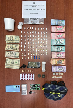 Fiscalía, DNCD y Policía Nacional ocupan armas, drogas y dinero en efectivo