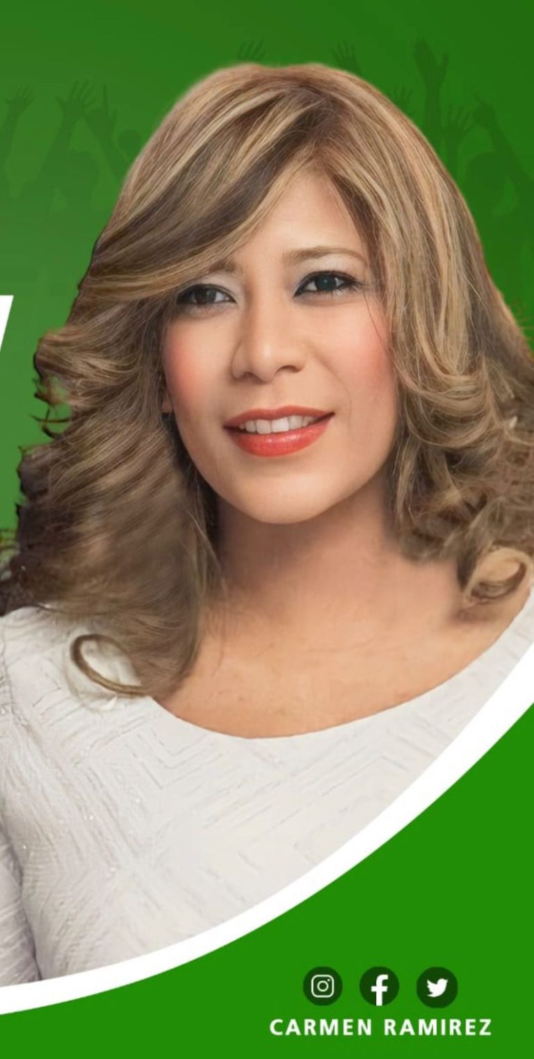 Radhamés Jiménez juramenta en la FP a Carmen Ramírez, dirigente política del exterior