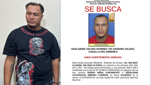 Hombre es apresado  por el homicidio de dos personas