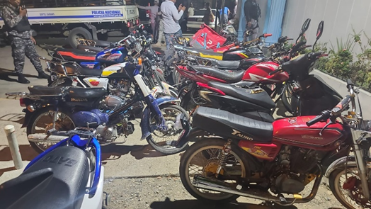 Policía Nacional recupera cuatro motocicletas sustraídas a sus propietarios