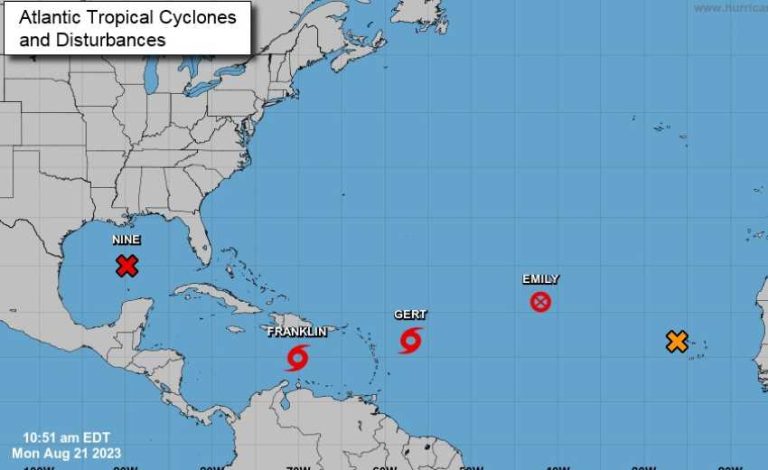 Se forma en el Atlántico la tormenta tropical Katia
