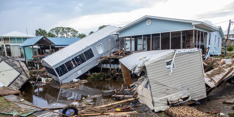 El Noroeste de Florida, una de las zonas más devastadas por el huracán Idalia
