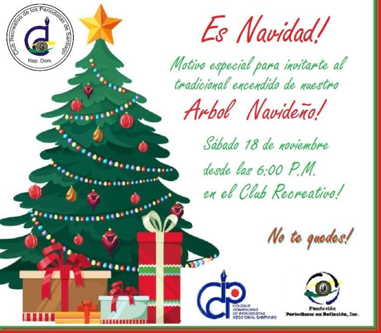 Invitación a encendido Árbol de Navidad