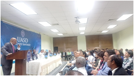 Presidente Tribunal Constitucional Diserta UASD Santiago