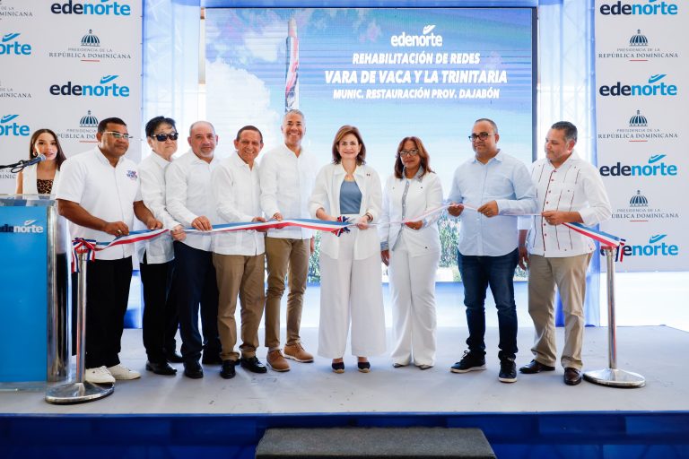 Vicepresidenta y Edenorte inauguran rehabilitación de redes en comunidades de Dajabón