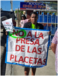 Comunidades serranas protestan contra presa de  Las Placetas
