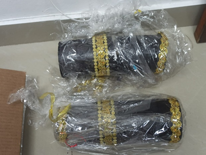 DNCD y MP frustran envío de velones repletos de cocaína hacia Estados Unidos