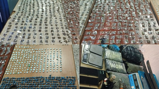 Policía Nacional ocupa más de un kilo de drogas