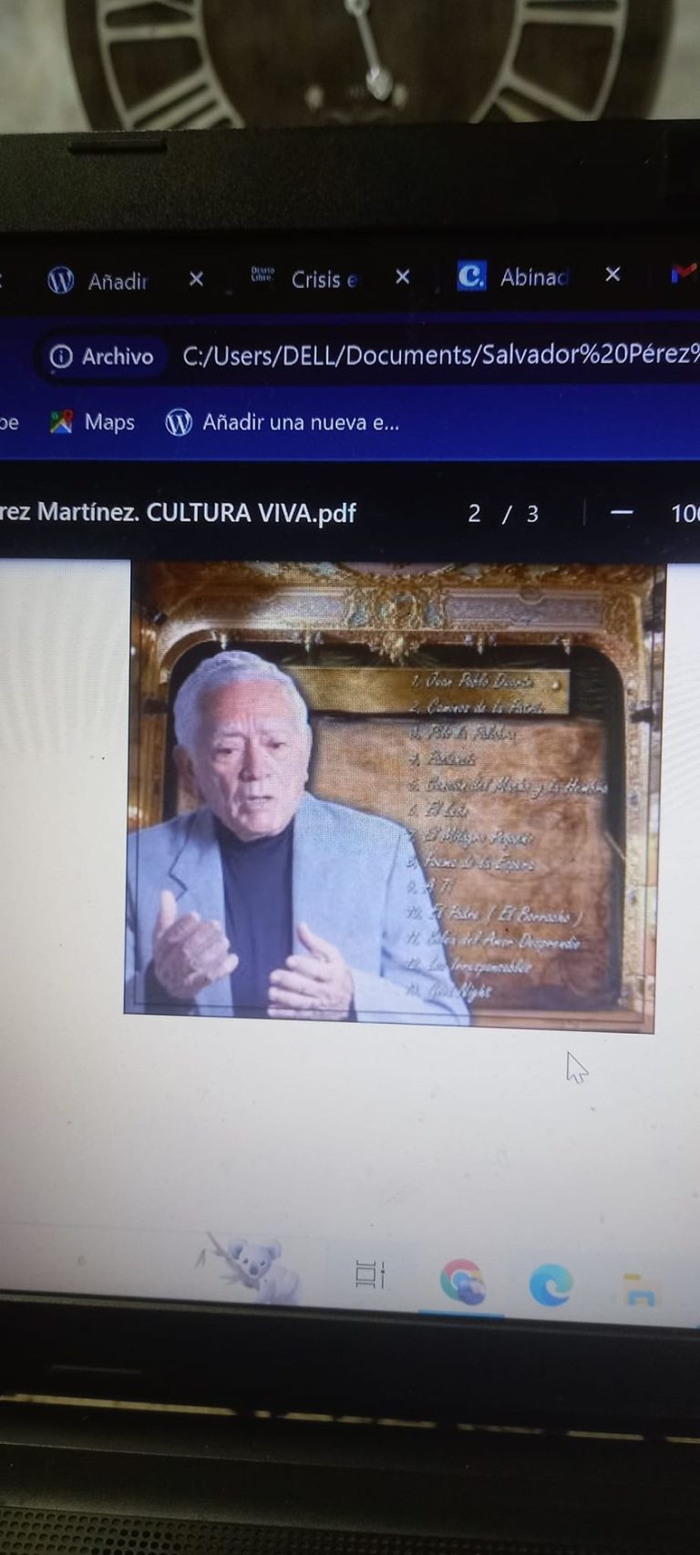 Salvador Pérez Martínez, “Gloria Nacional del Teatro”