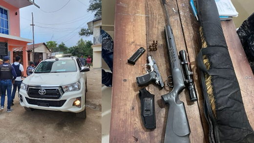 Policía Nacional continúa dando duros golpes al delito de porte ilegal de armas de fuego