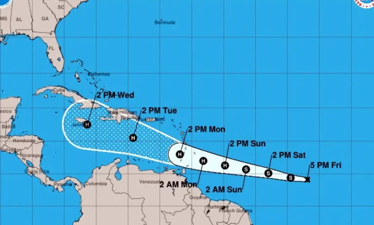 Se forma depresión tropical y se prevé pase cerca del territorio dominicano
