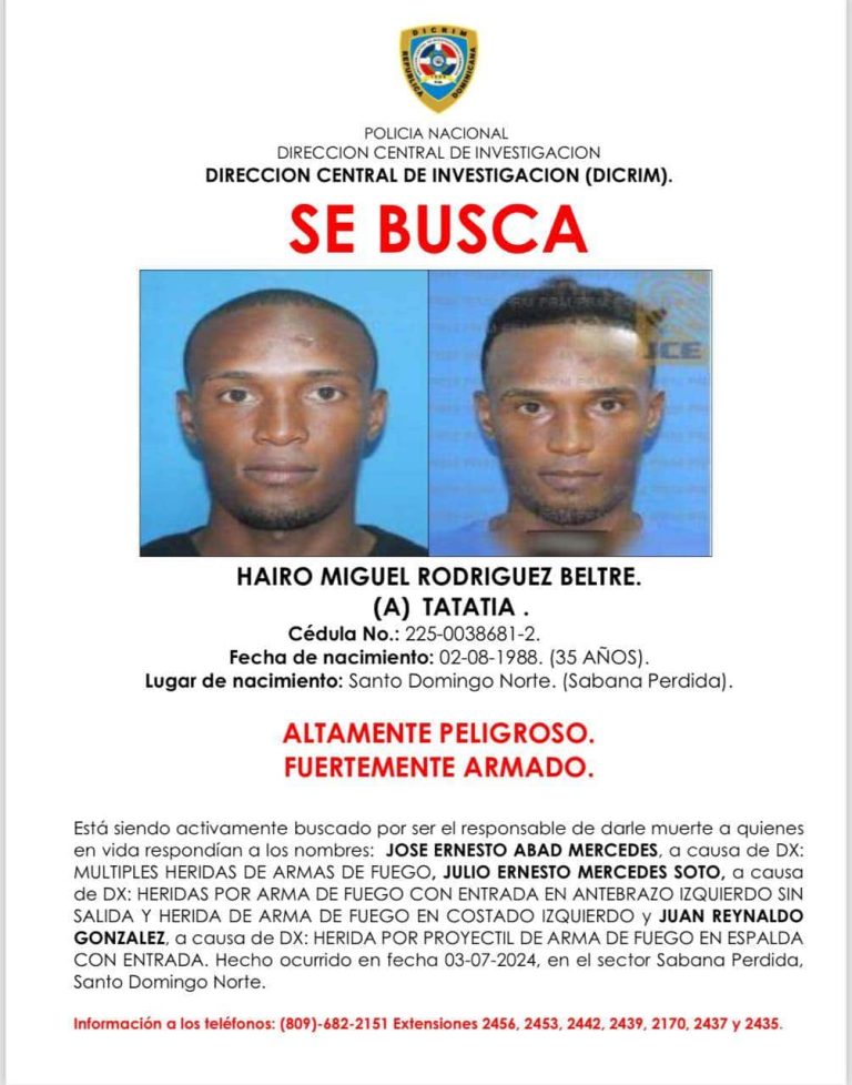 Identifican al hombre acusado de ultimar a sargento de la Policía y a su sobrino