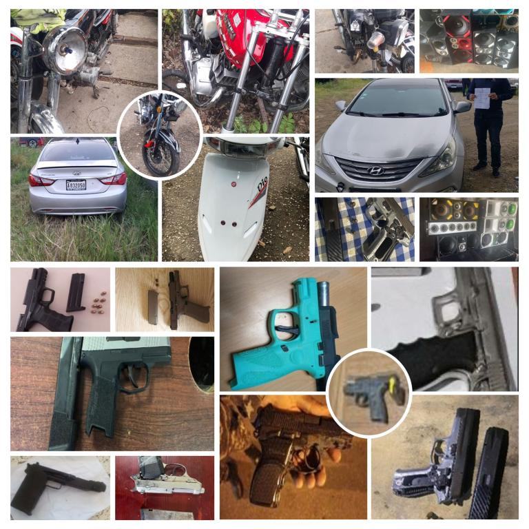 PN incauta 21 armas de fuego portadas de manera ilegal, durante los últimos 9 días en Santiago
