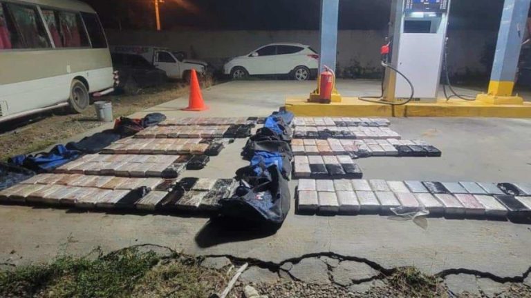 Decomisan 192 paquetes de cocaína