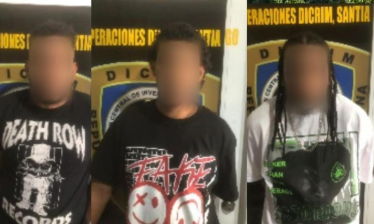 Policia apresa  tres implicados en robo en farmacia
