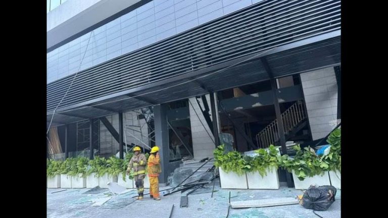 Reportan  cinco heridos en la explosión de un edificio