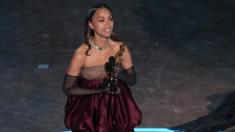 La actriz Dominicana Zoe Saldaña gana el Oscar como Mejor Actriz