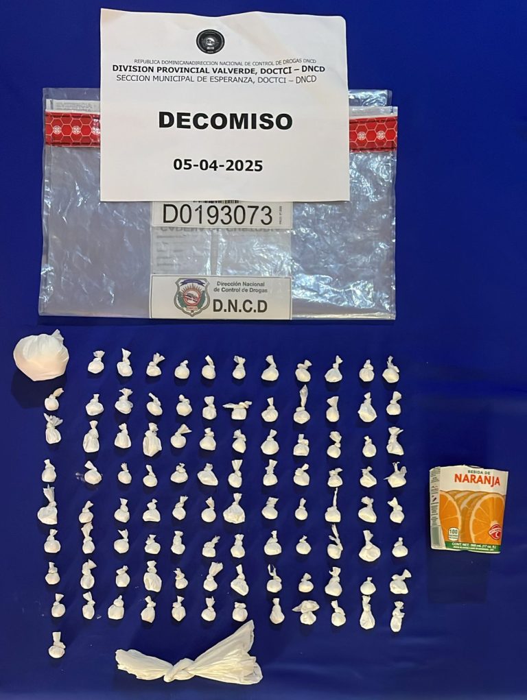 DNCD incauta 160 mil gramos de drogas en cientos de operativos en el país