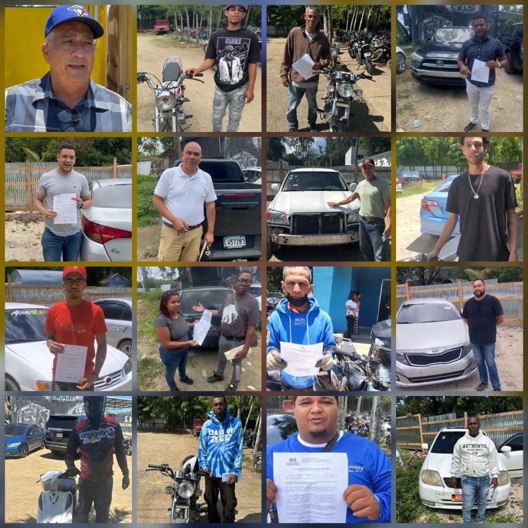 PN EN SANTIAGO ENTREGA A SUS DUEÑOS 16 VEHÍCULOS RECUPERADOS