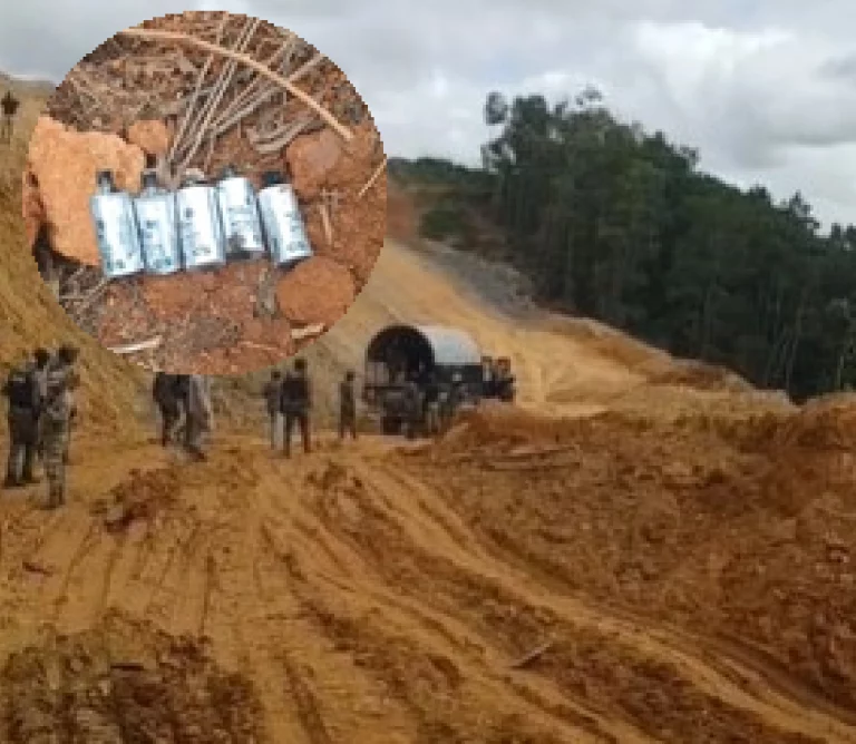 A bombazos y disparos dispersan protesta contra la Barrick